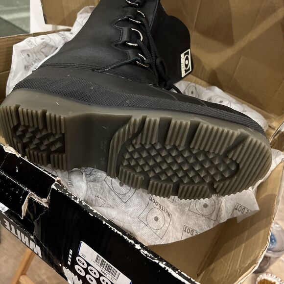 White Dot mens, sz7 snowmobile boots - Picture 6 of 9